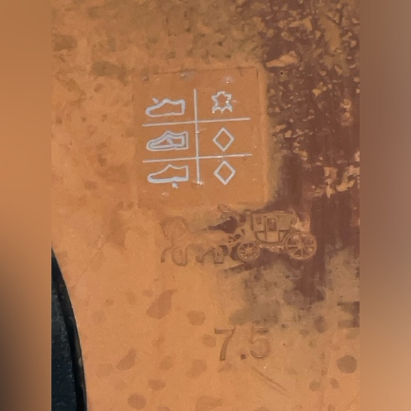 Coach Black Flats with Red Floral Accents GUC preloved rehab project as is - Picture 9 of 13